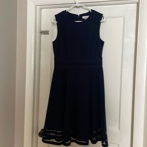 brand new with tags!! calvin klein gorgeous navy classic dress size 8